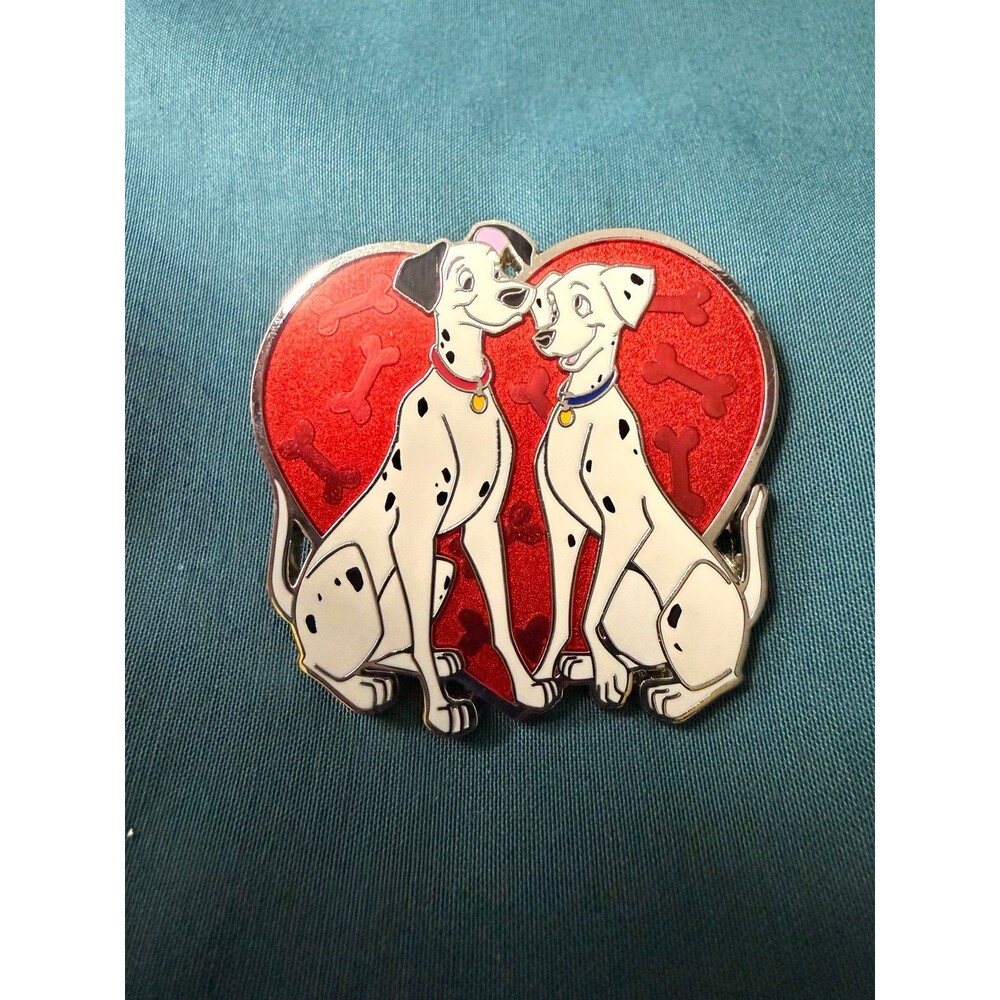 101 Dalmatians 60th Anniversary - Pongo and Perdita in Red Heart